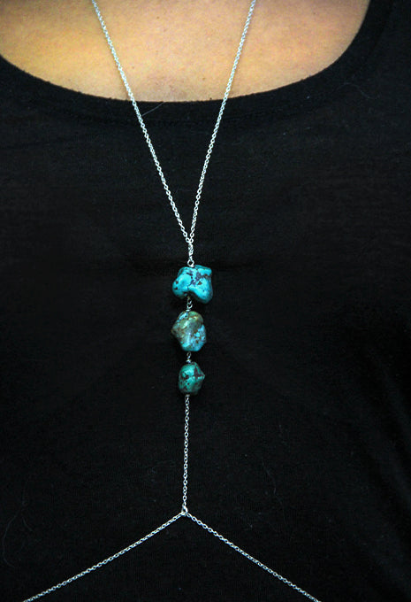 Raw Gemstone Body Chain