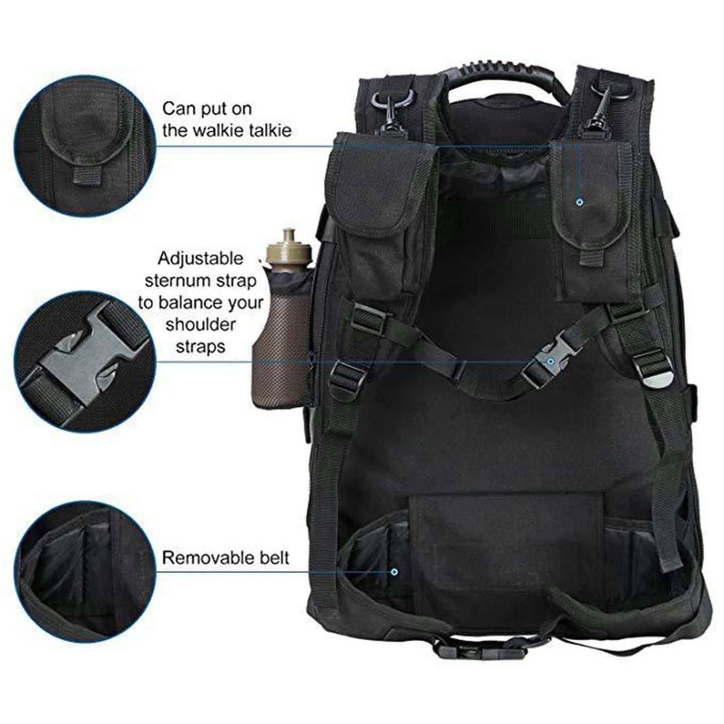 Extra Large 60L Tactical Backpack for Men Women Outdoor Water Resistant Hiking Backpacks Travel Backpack Laptop Backpacks