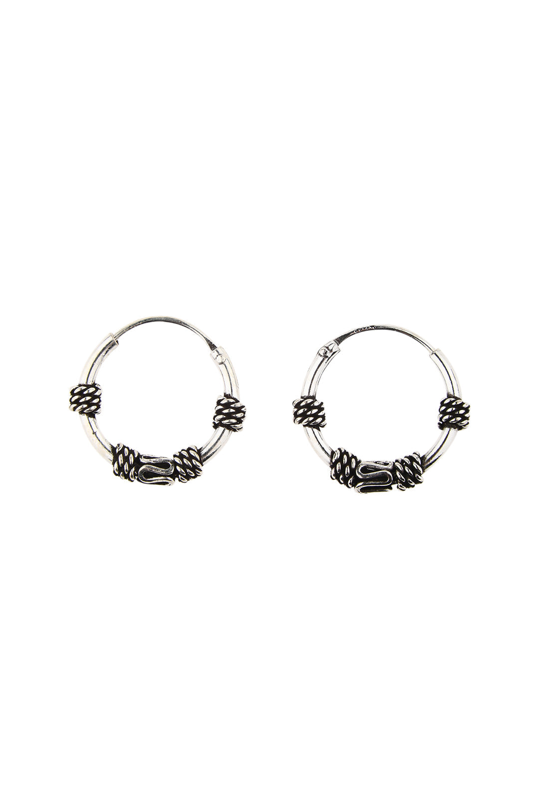 Earrings Sleepers 12mm Swirl Beads