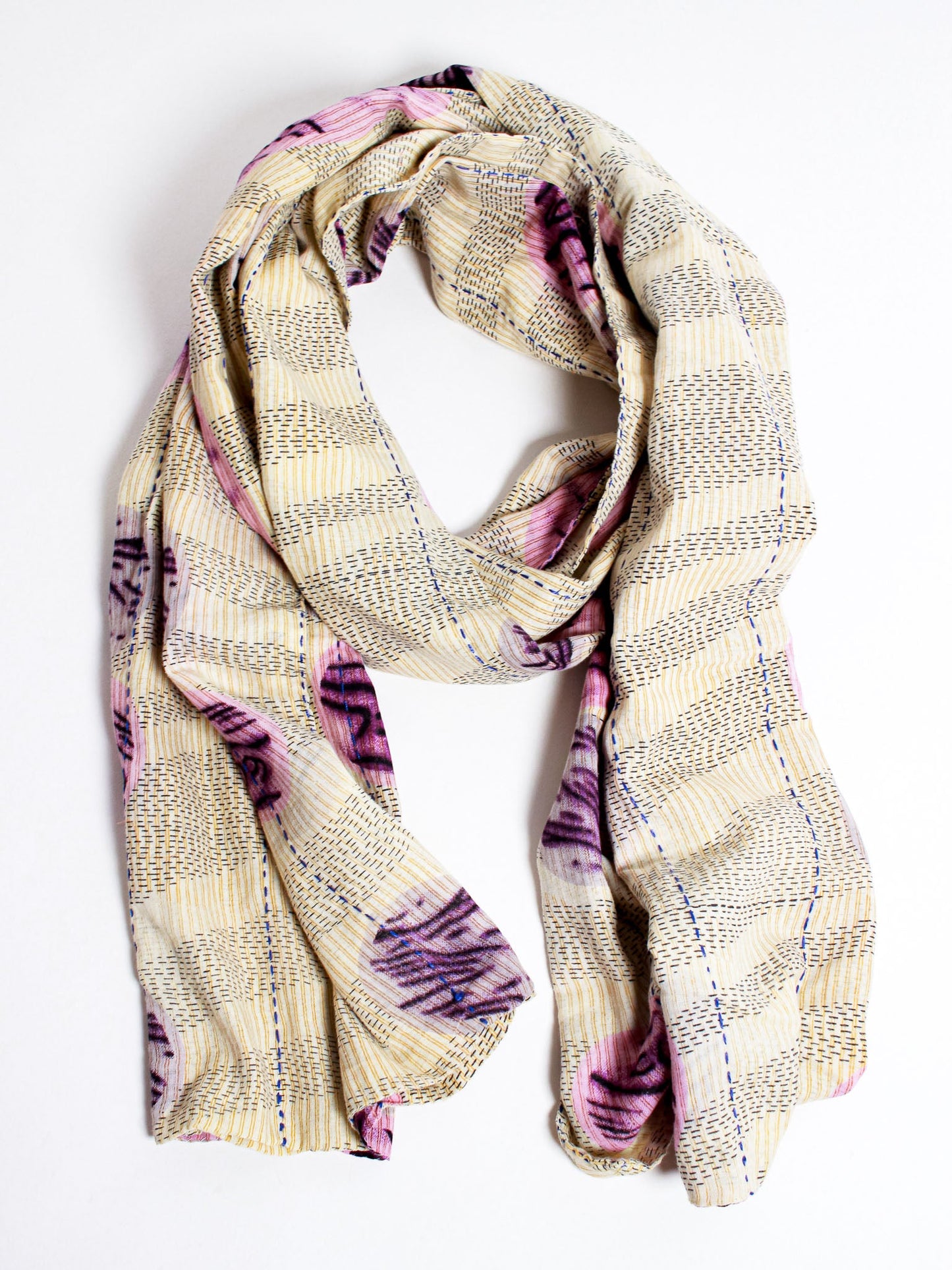 Kantha Straight Scarf - Anchal Project - Berte