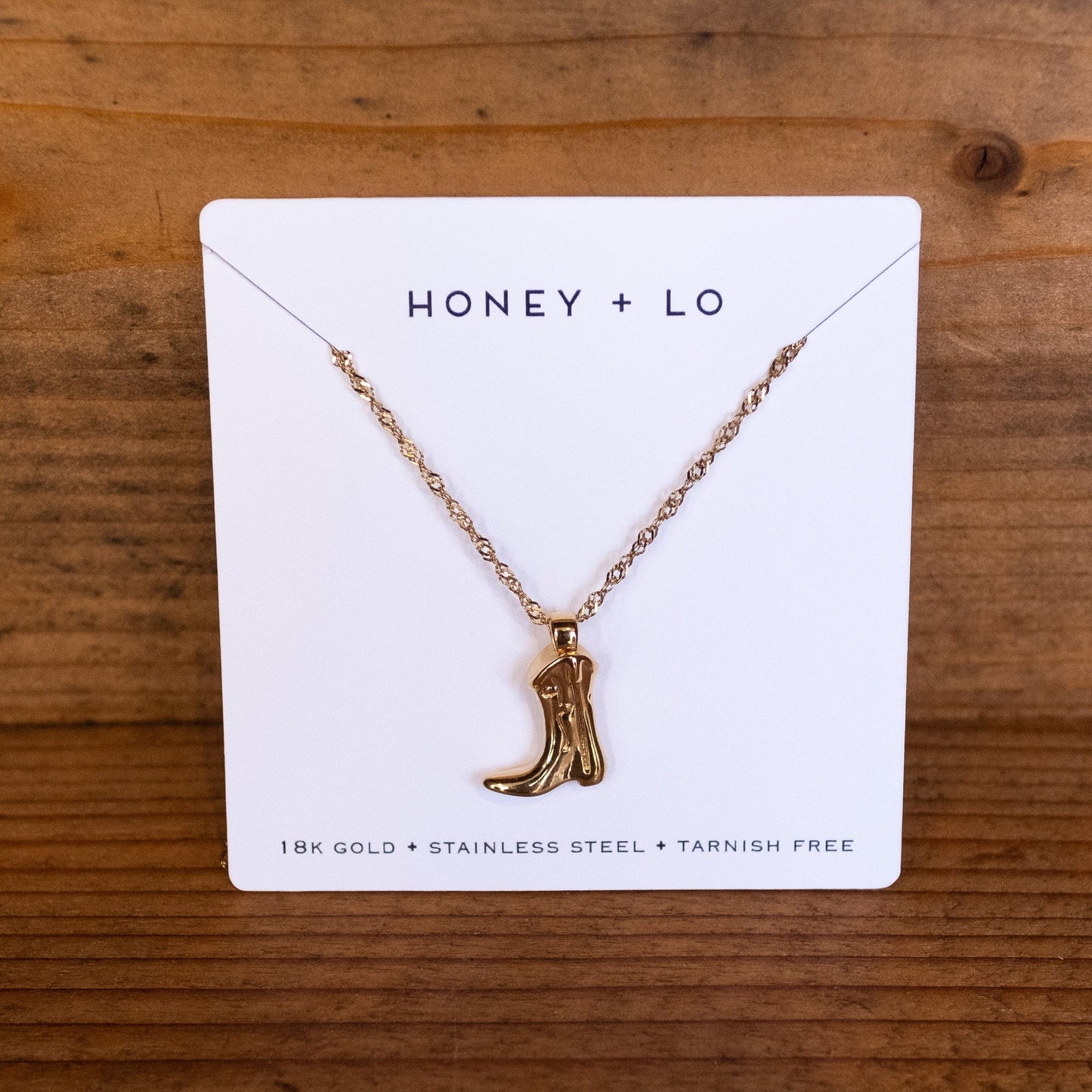 boot necklace