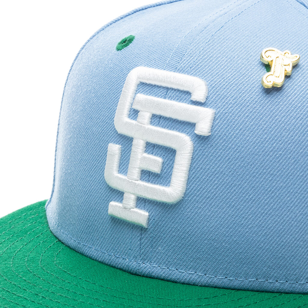 Feature x New Era "Earth" San Francisco Giants Fitted - Birdseye Blue/Kelly Green