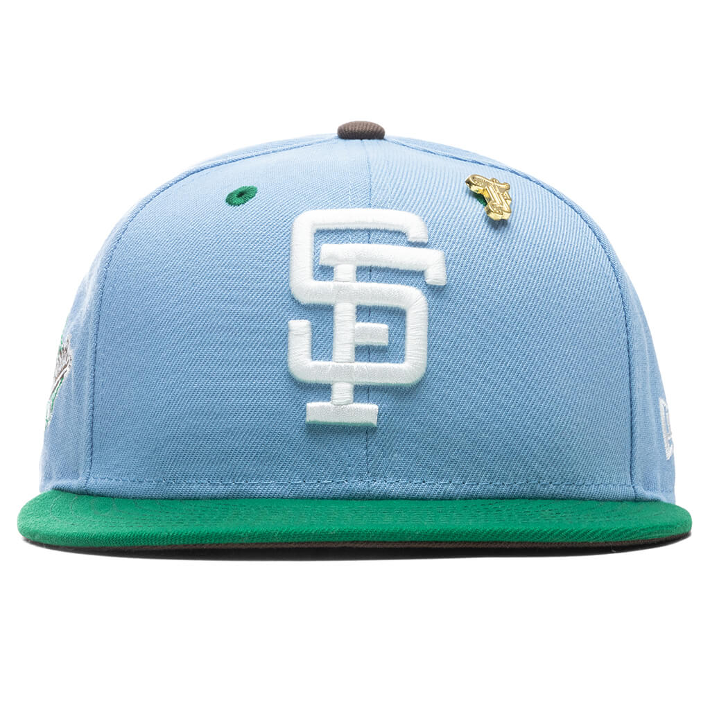 Feature x New Era "Earth" San Francisco Giants Fitted - Birdseye Blue/Kelly Green