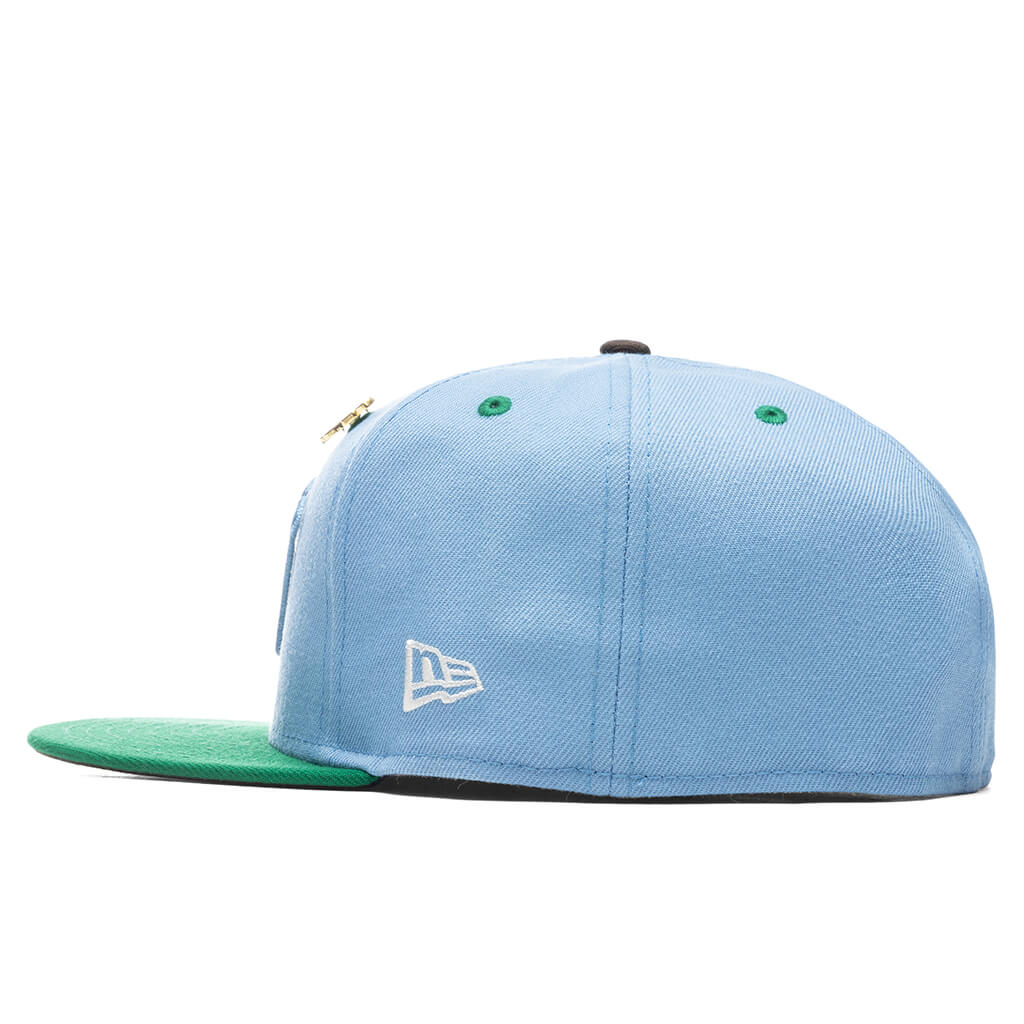 Feature x New Era "Earth" 59FIFTY UNLV Rebels - Birdseye Blue/Kelly Green