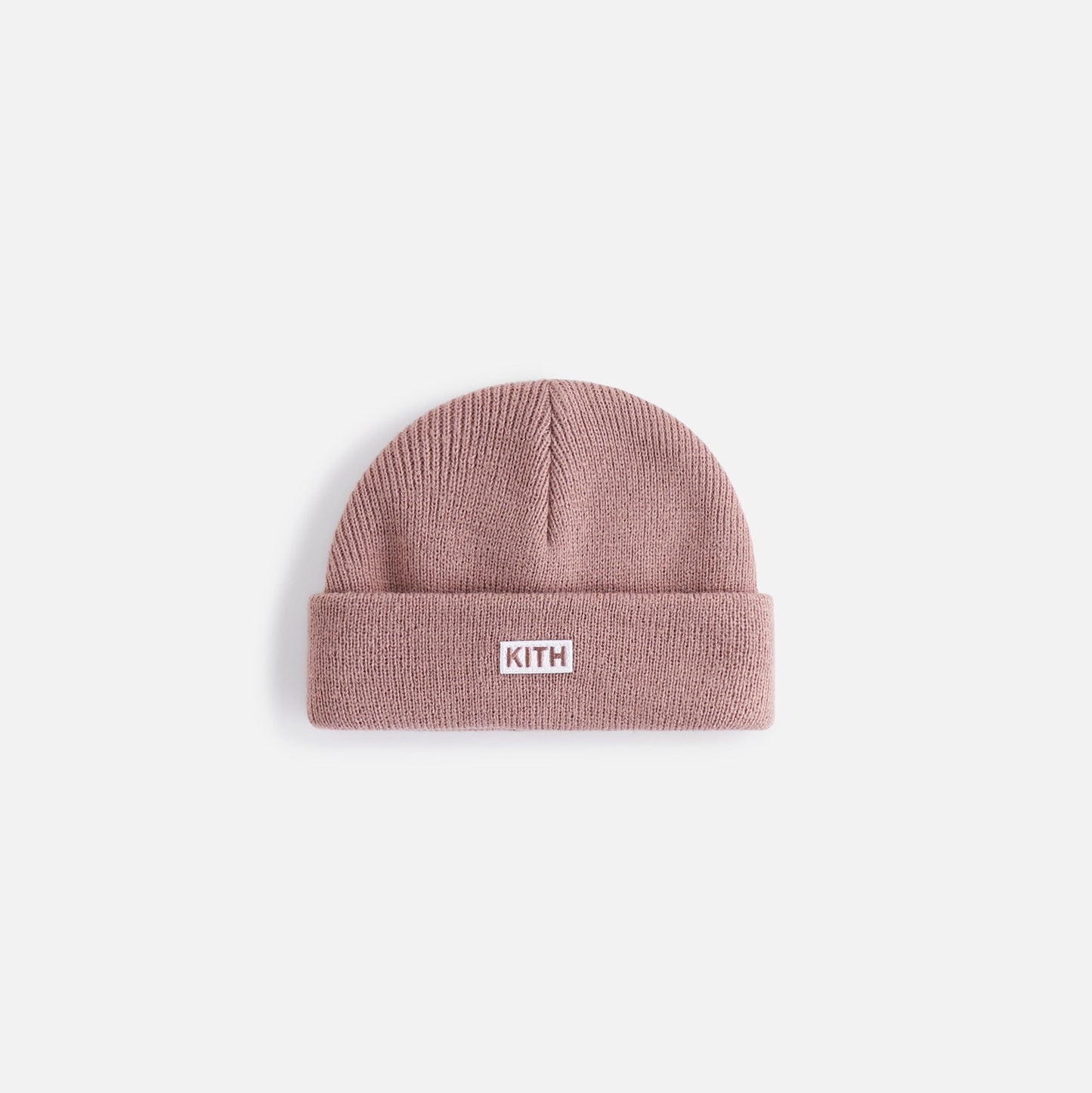 Kith Baby Logo Classic Rib Beanie - Dusty Mauve