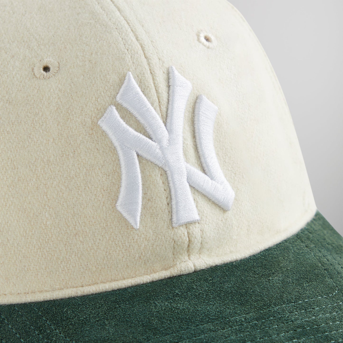Kith & '47 for New York Yankees Unstructured Wool Fitted With Suede Brim - Sandrift