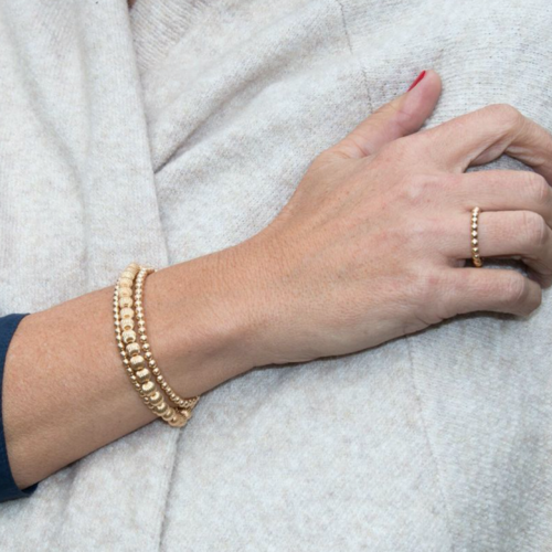 Classic Gold Bead Ring 2mm