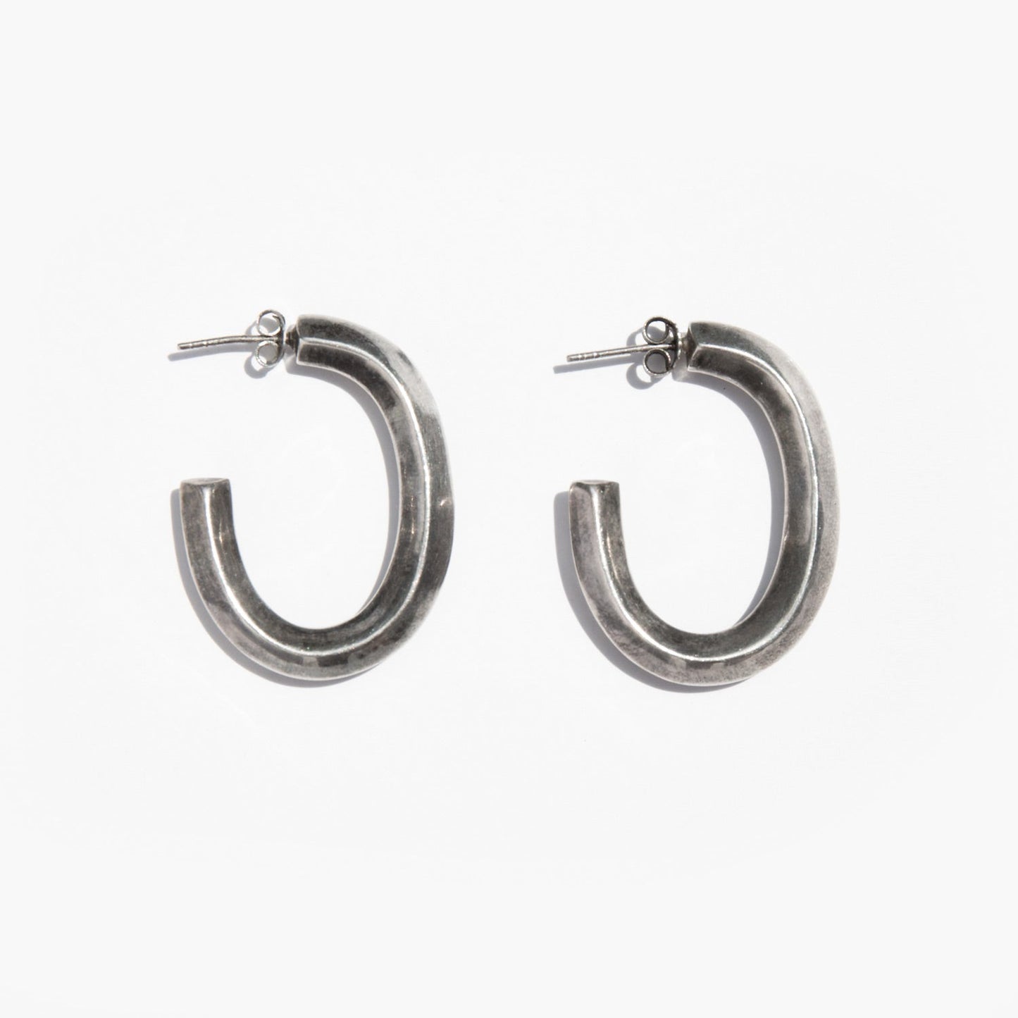 Vintage Sterling Hoop Earrings
