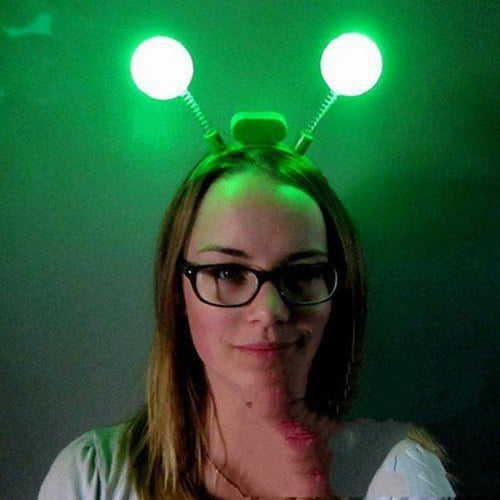 LED Flashing Head Boppers - Green Ball