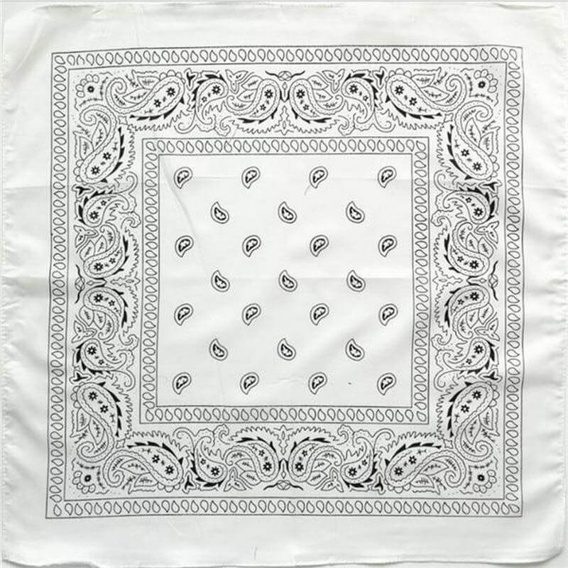 White paisley bandana