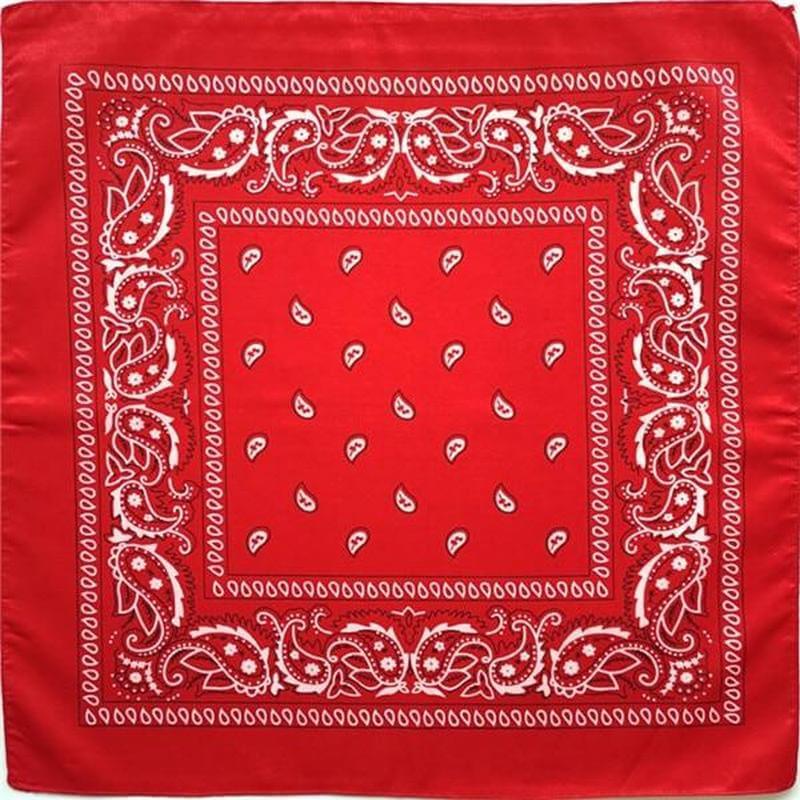 Red paisley bandana