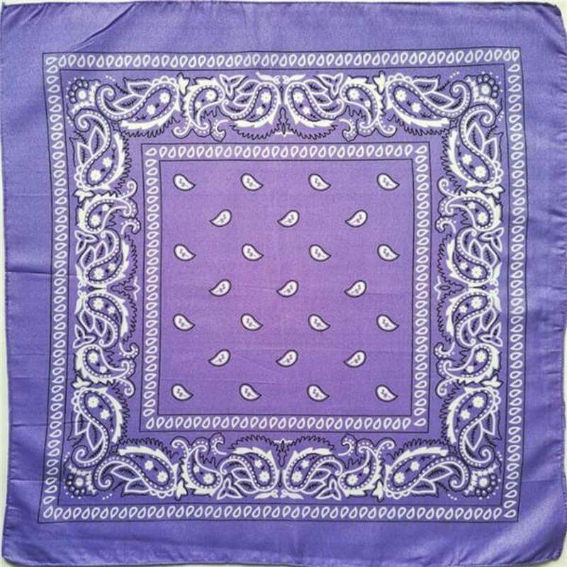 Light purple paisley bandana