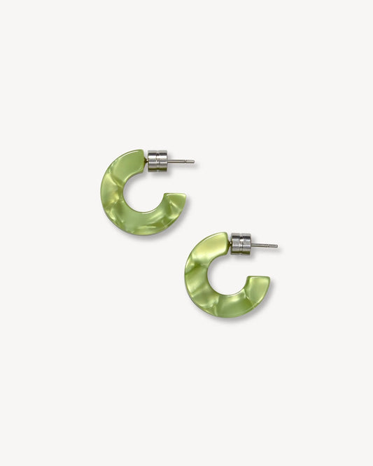 Muse Hoops in Pistachio