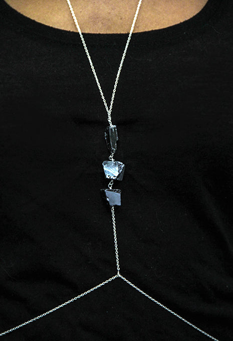 Raw Gemstone Body Chain - Ishka