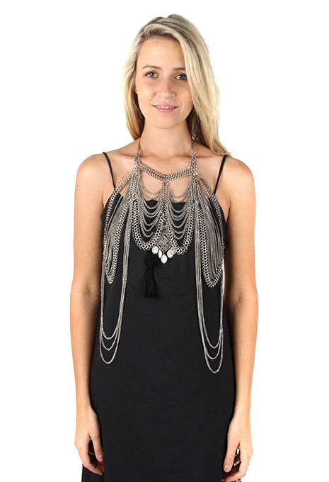 Body Chain Mult Chain Necklace