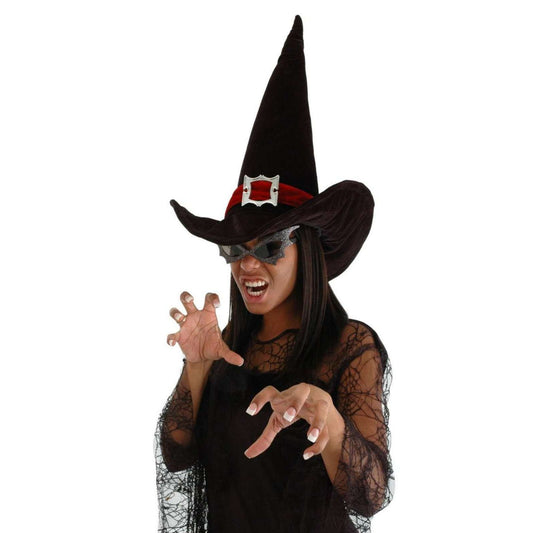 Witch Hat with Burgundy Buckle