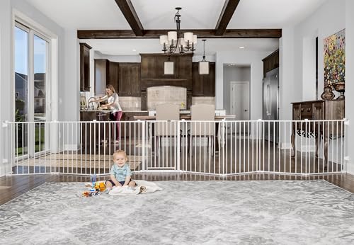 New Regalo 192-Inch Super Wide Adjustable Baby Gate and Play Yard