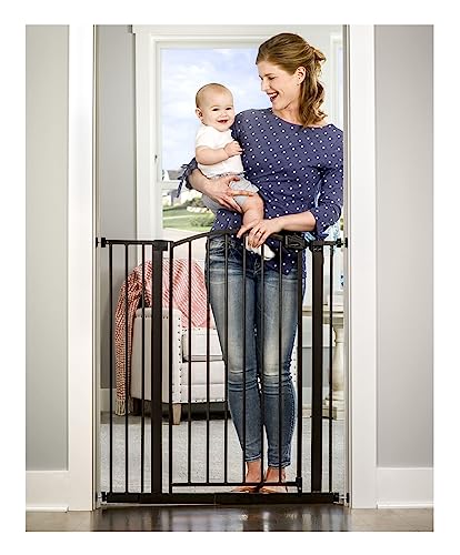 New Regalo Easy Step Extra Tall Arched Décor Baby Gate 36 Inches (Bronze)
