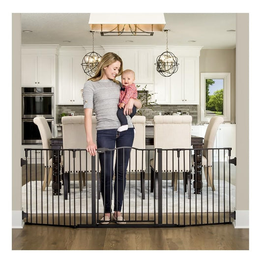 New Regalo Deluxe Home Accents Widespan Safety Gate (Black)