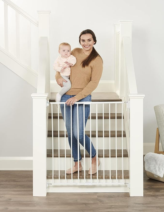 Regalo 2-in-1 Extra Tall Easy Swing Baby Gate (White)