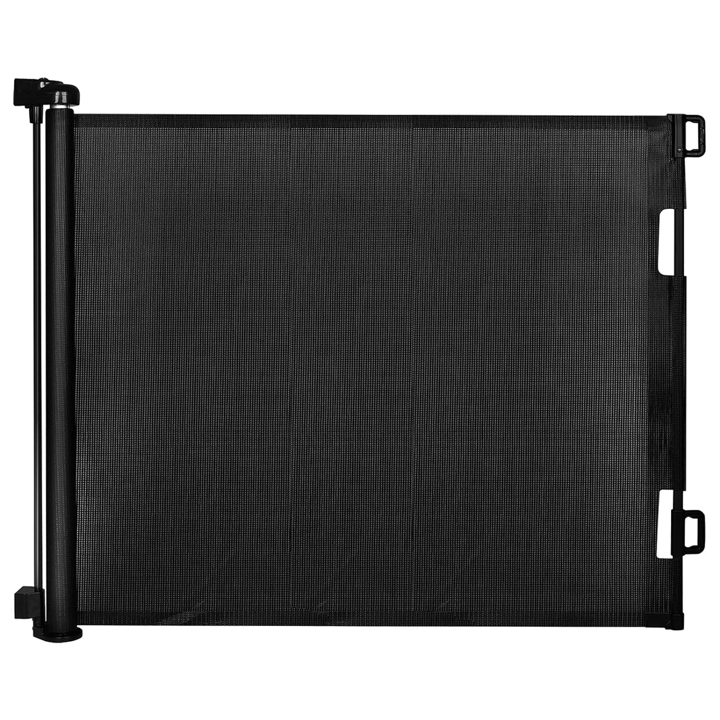 Retractable Baby Gate,Mesh Baby Gate or Mesh Dog Gate,33" Tall,Extends up to 55" Wide,Child Safety Gate for Doorways, Stairs, Hallways, Indoor/Outdoor（Black,33"x55"