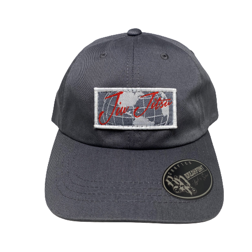 Break Point Jiu-Jitsu Strapback Hat - Gray Curved Brim