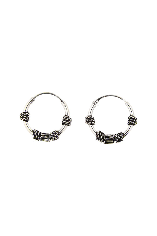 Earrings Sleepers 12mm Swirl Beads