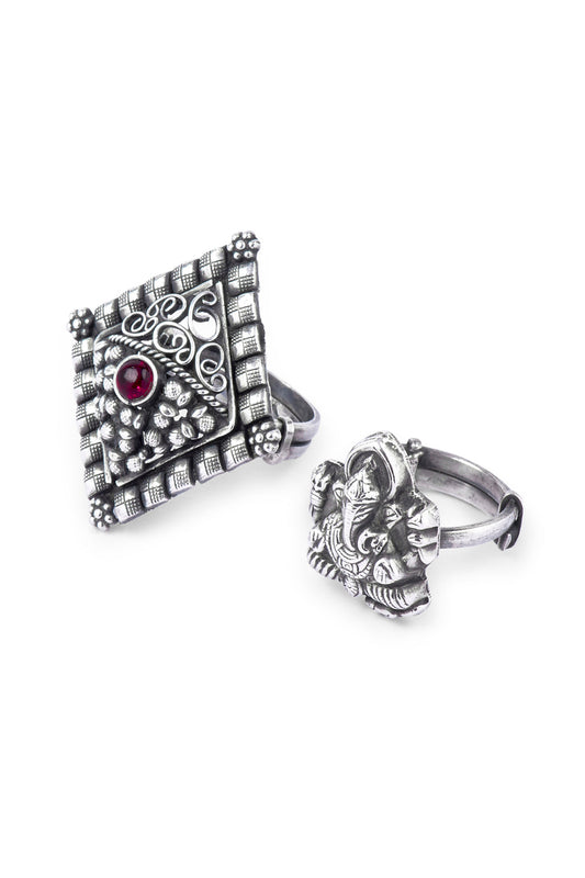 Assorted Traditional Ethnic Silver Ring