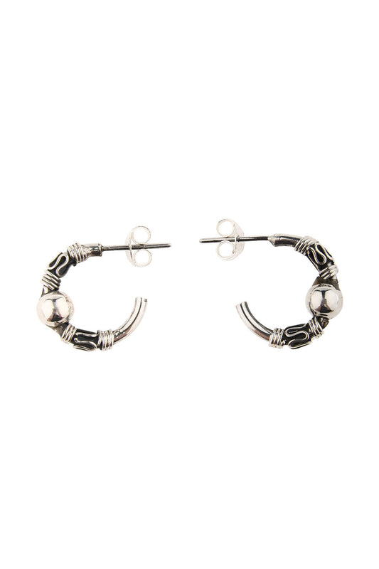 Earrings Hoops Sleepers Tribal Bead Swirls
