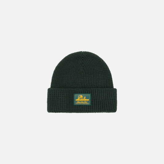 Aimé Leon Dore ALD Waffle Knit Beanie - Botanical Green