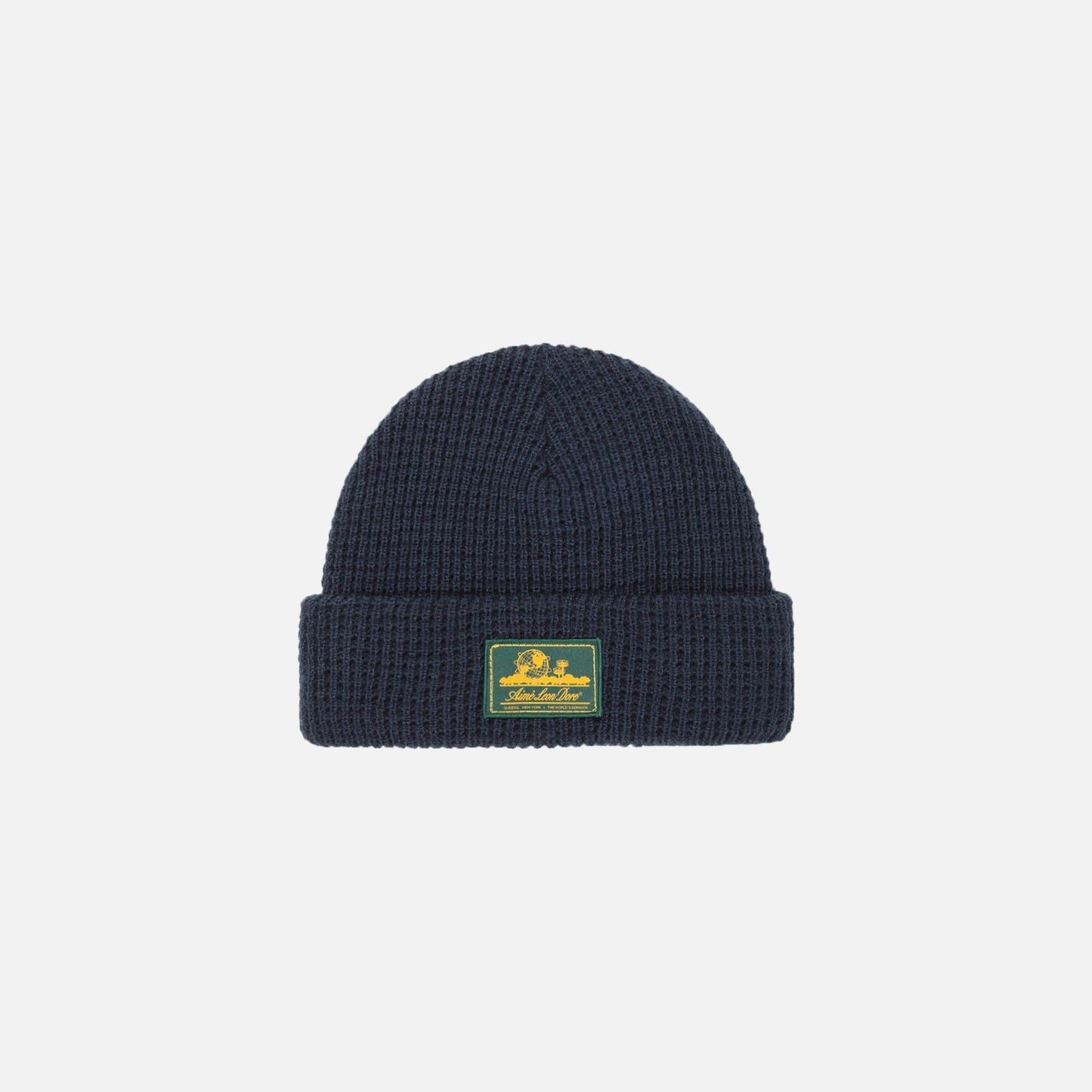 Aimé Leon Dore ALD Waffle Knit Beanie - Flag Navy