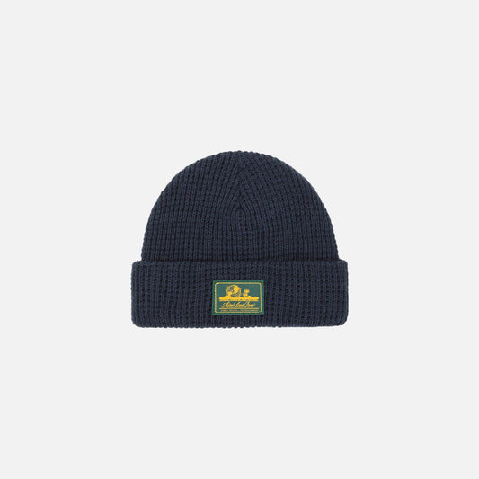 Aimé Leon Dore ALD Waffle Knit Beanie - Flag Navy