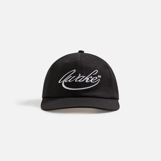 Awake Script Logo 6-Panel Hat - Black