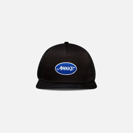 Awake NY Classic Logo Trucker Hat - Black
