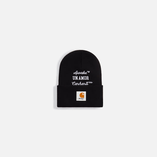 Awake NY x Carhartt WIP Un Amor Beanie - Black