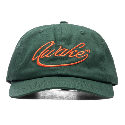 Awake Script Logo 6-Panel Hat - Forest Green