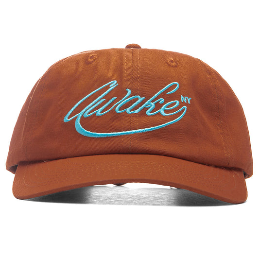 Awake Script Logo 6-Panel Hat - Rust