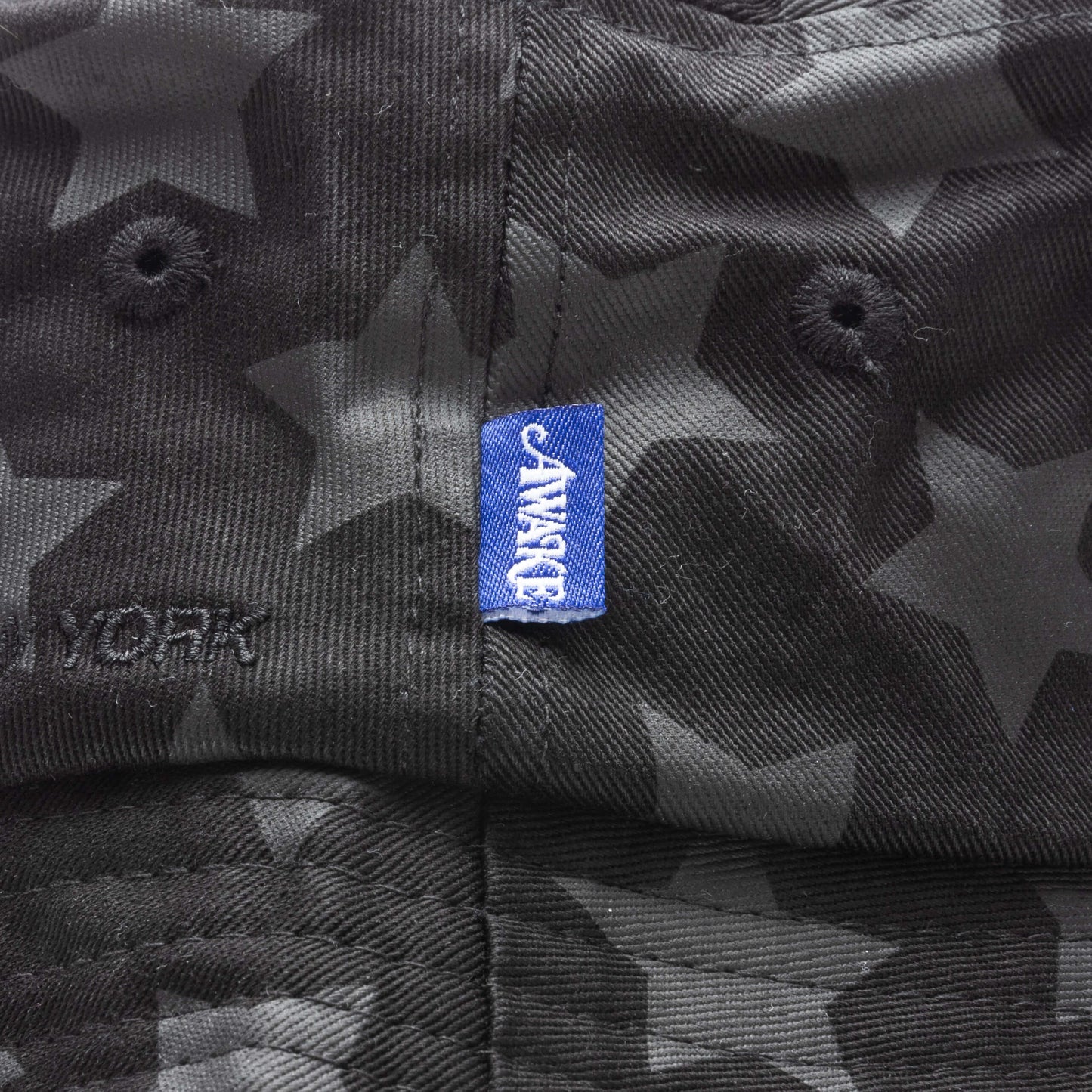 Awake Star Printed Bucket Hat - Charcoal/Black