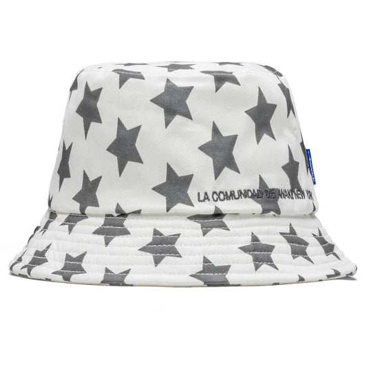 Awake Star Printed Bucket Hat - Ivory/Black