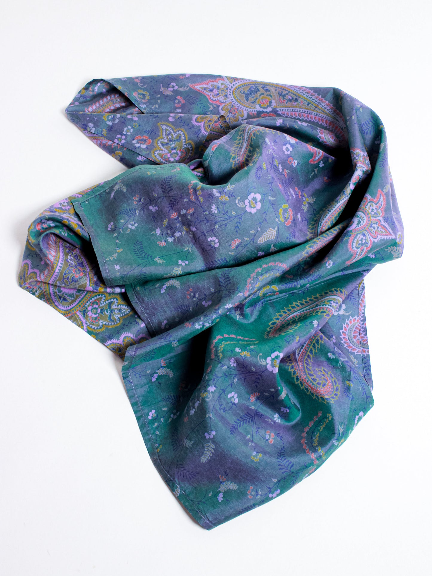 Vintage Silk Square Bandana - Anchal Project - Berte