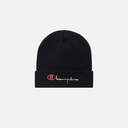 Kith x Champion Logo Beanie - Black