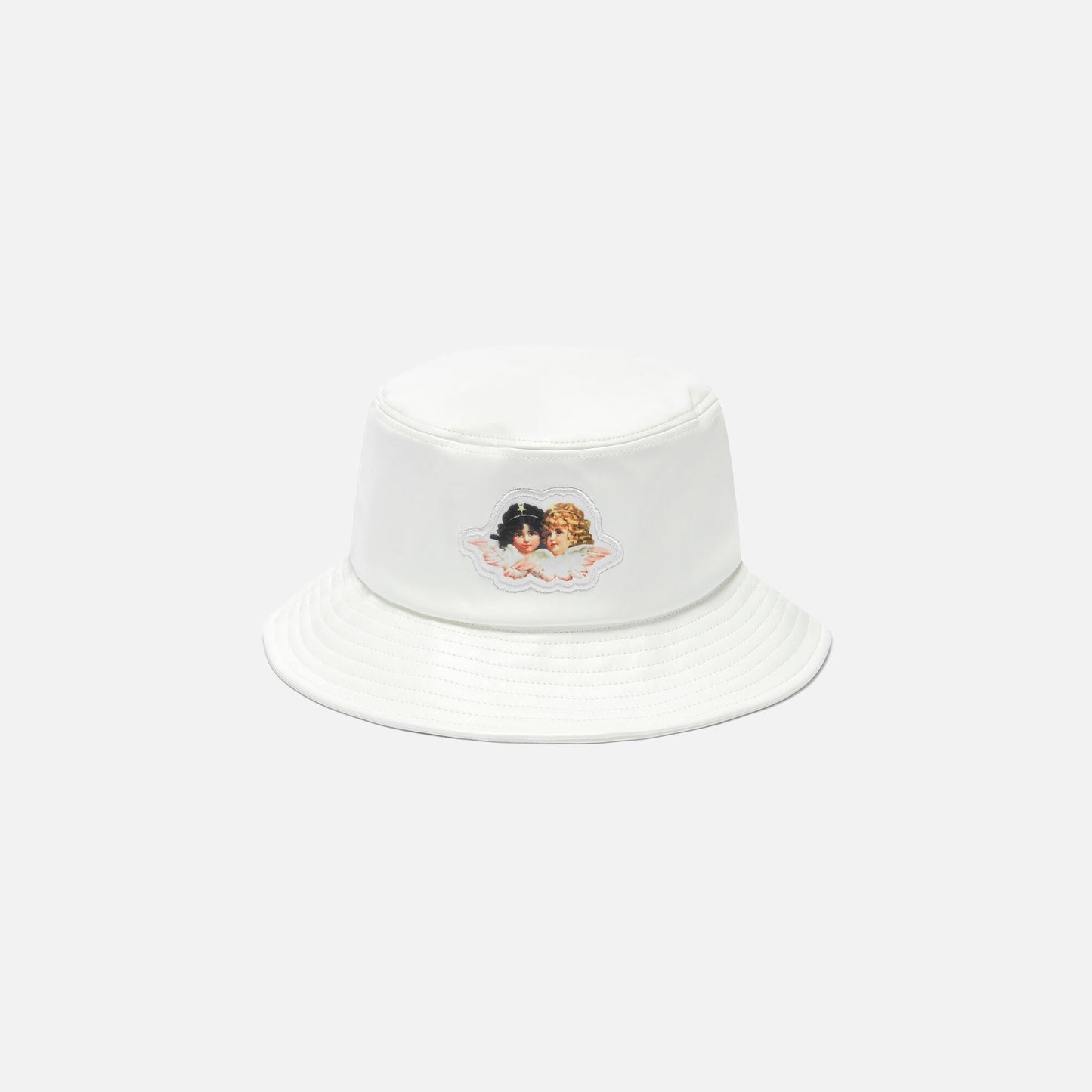 Fiorucci Angel Patch Bucket Hat - Cream
