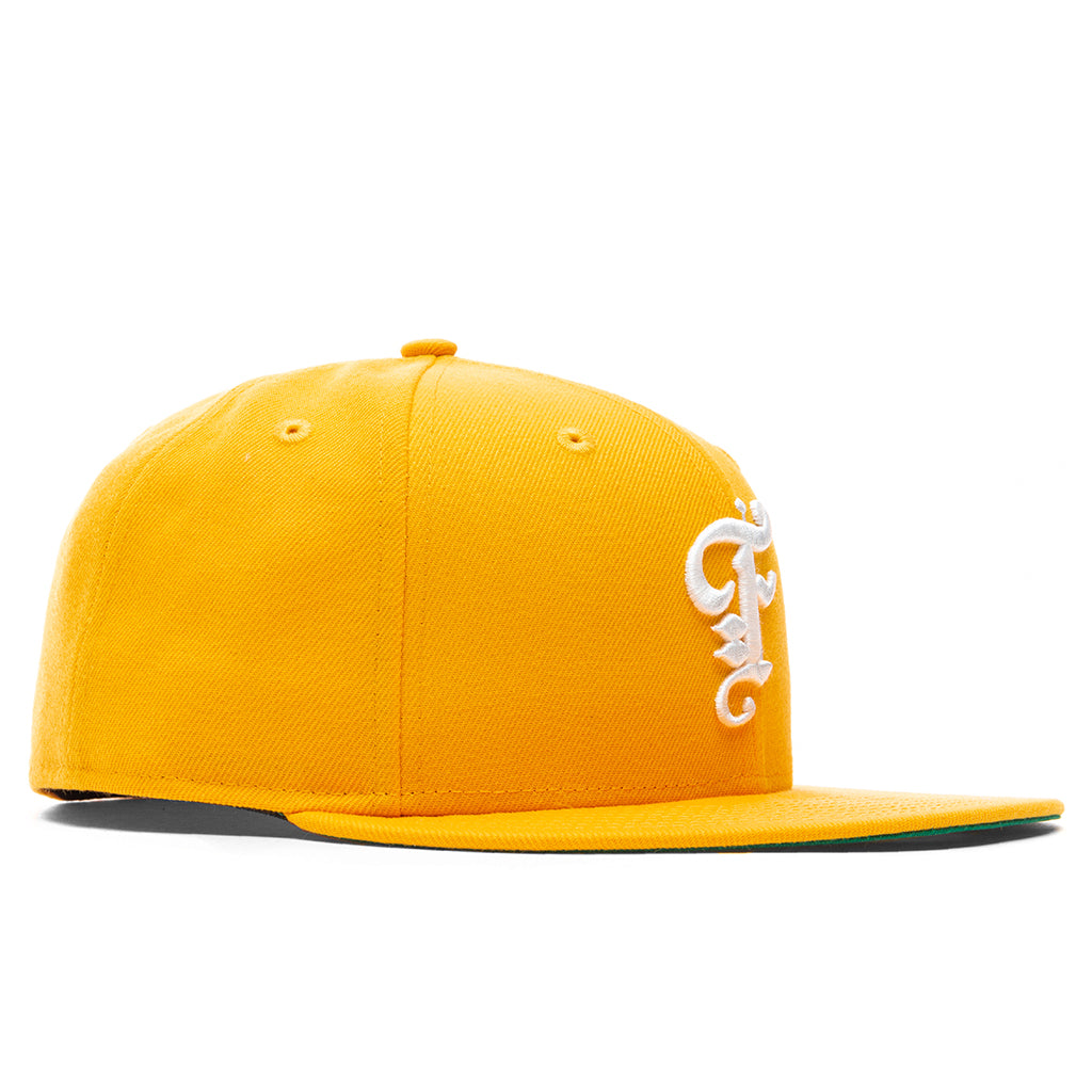 Feature x New Era OE Fitted Hat - Gold/Off-White