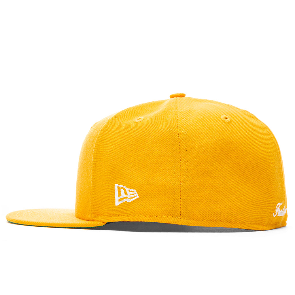 Feature x New Era OE Fitted Hat - Gold/Off-White