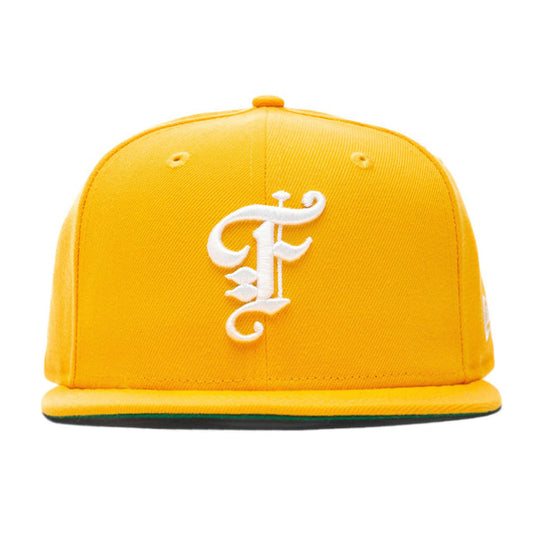 Feature x New Era OE Fitted Hat - Gold/Off-White