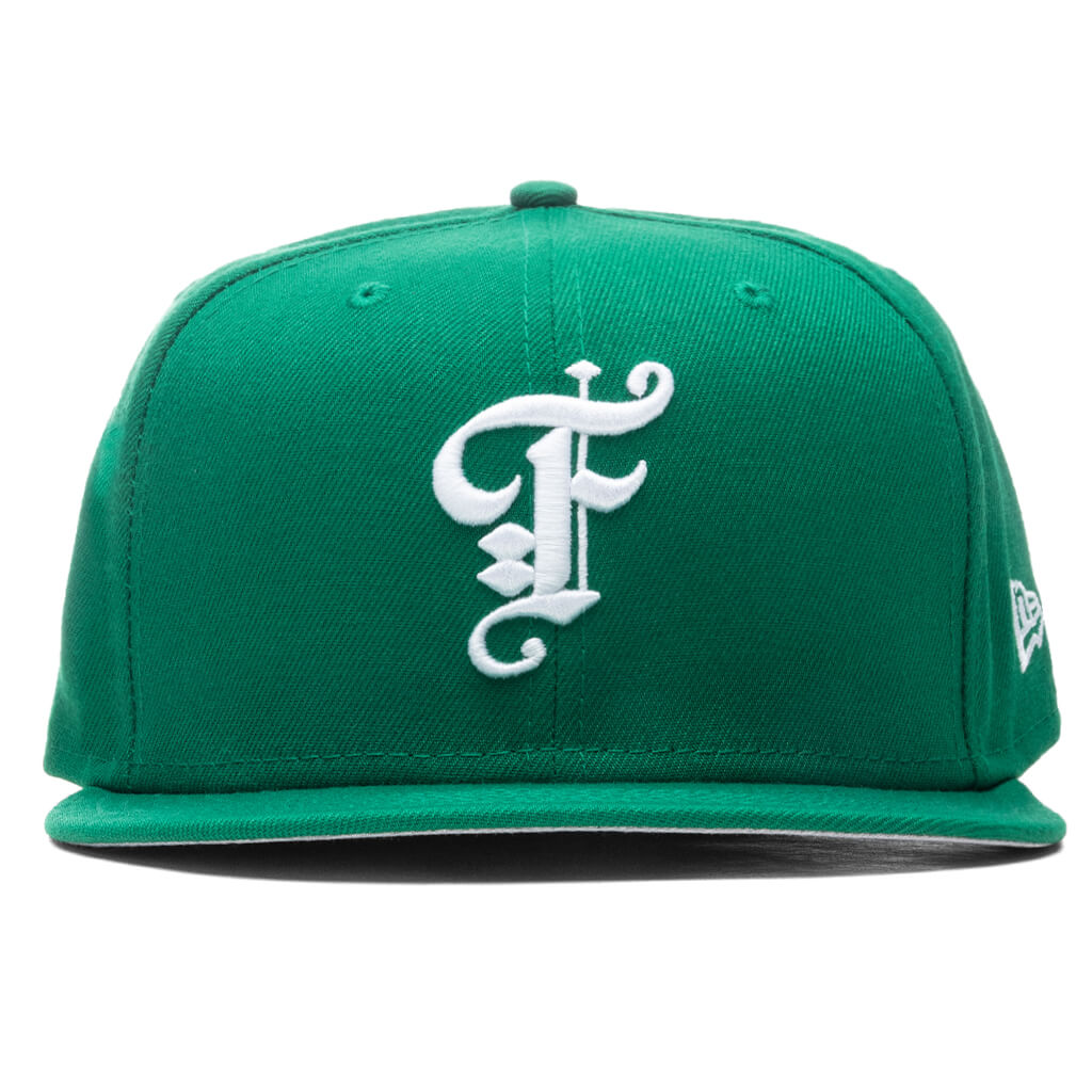 Feature x New Era Old English Fitted Hat - Kelly Green