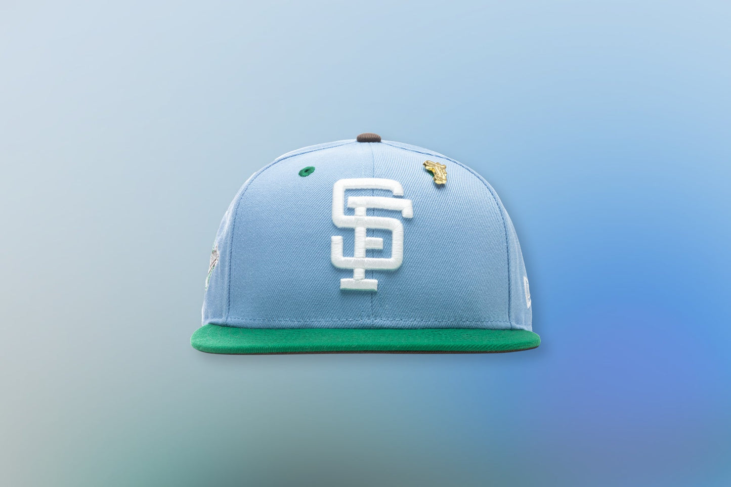 Feature x New Era "Earth" San Francisco Giants Fitted - Birdseye Blue/Kelly Green
