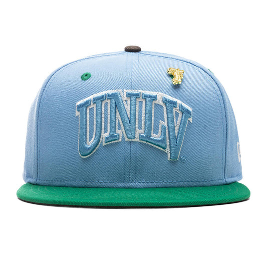 Feature x New Era "Earth" 59FIFTY UNLV Rebels - Birdseye Blue/Kelly Green