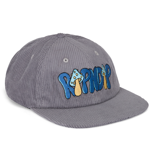 Toadstool Corduroy Velcro 6 Panel Hat (Grey)