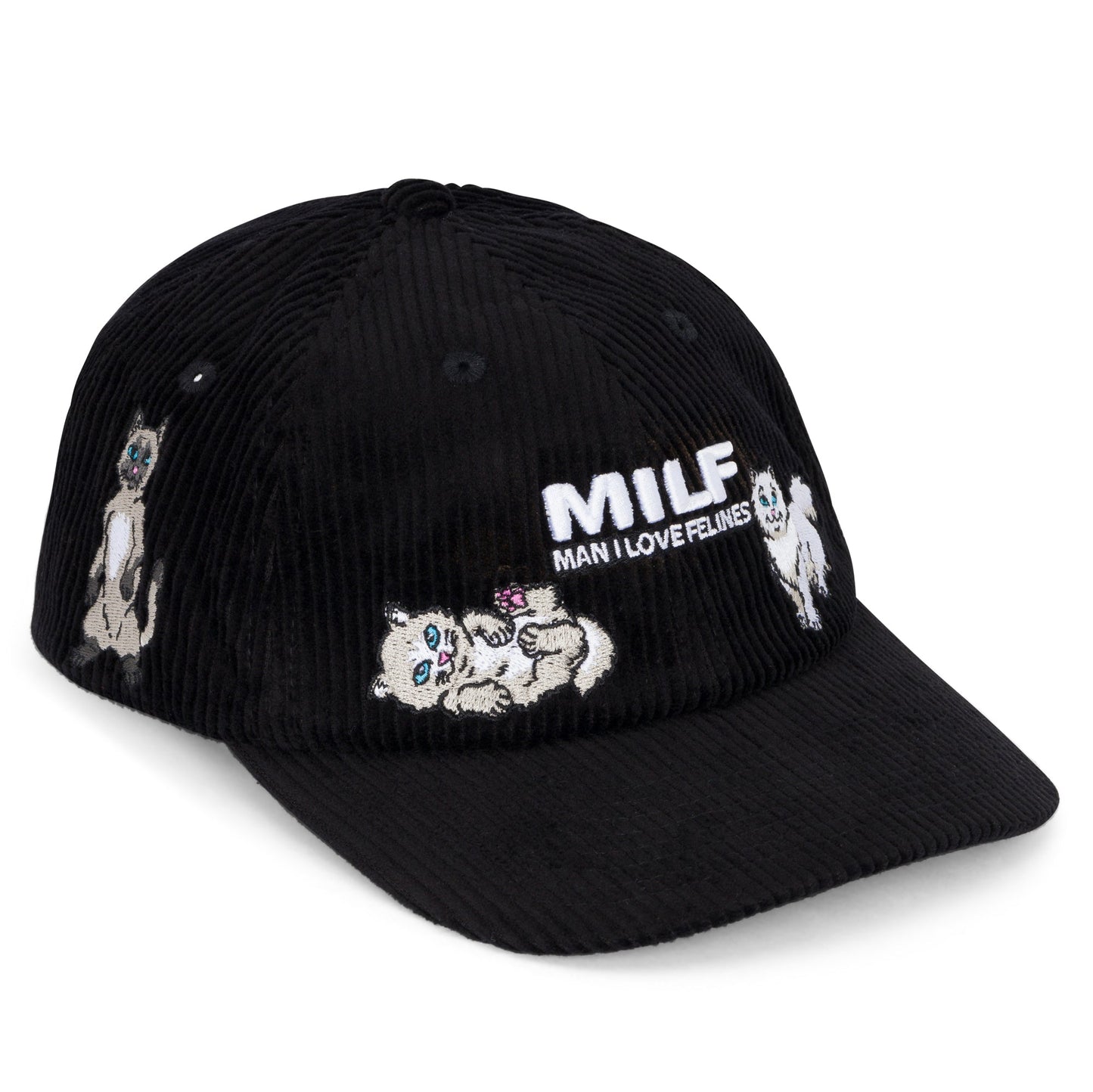 Man I Love Felines Strapback (Black)